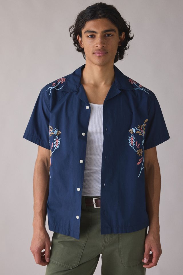 Wrangler Embroidered Short Sleeve Resort Shirt #1
