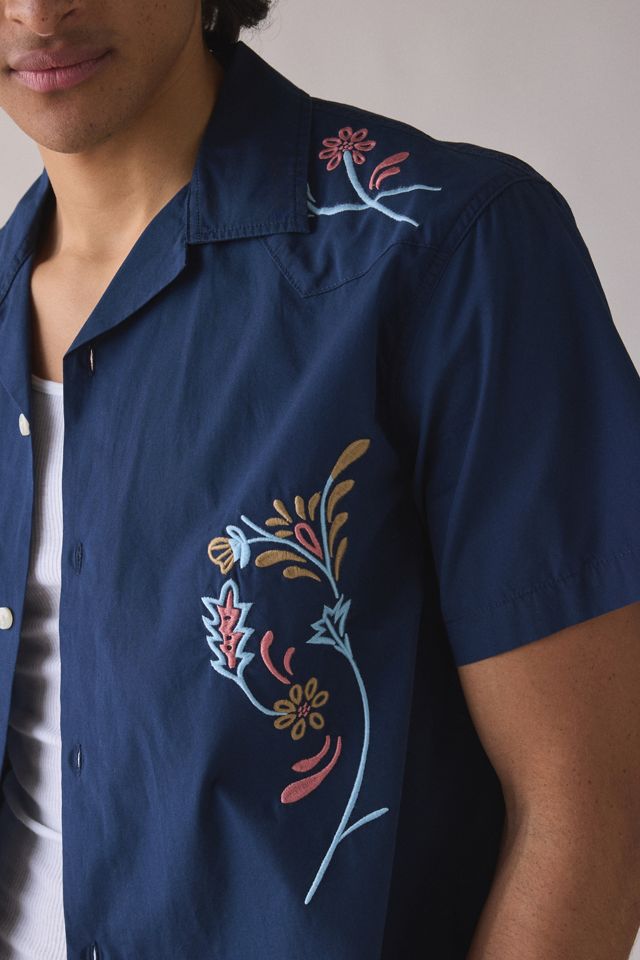 Wrangler Embroidered Short Sleeve Resort Shirt #3
