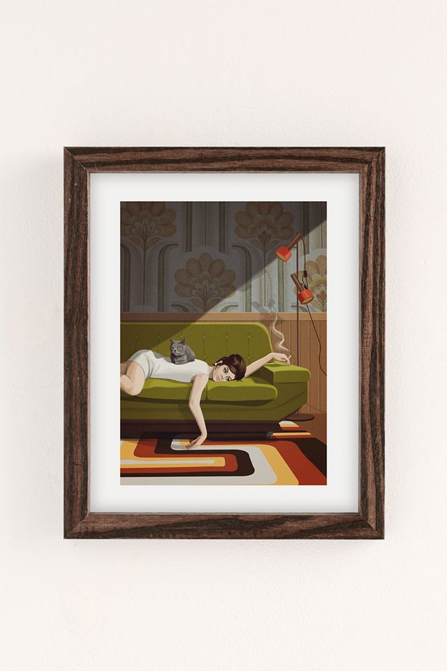 Artcatillustrated Waiting Game Art Print #1