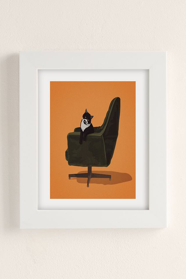 Artcatillustrated Cats On Chairs Collection 4 Art Print #1