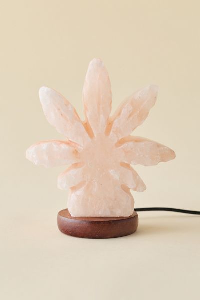 Mini USB Hemp Leaf Himalayan Salt Lamp