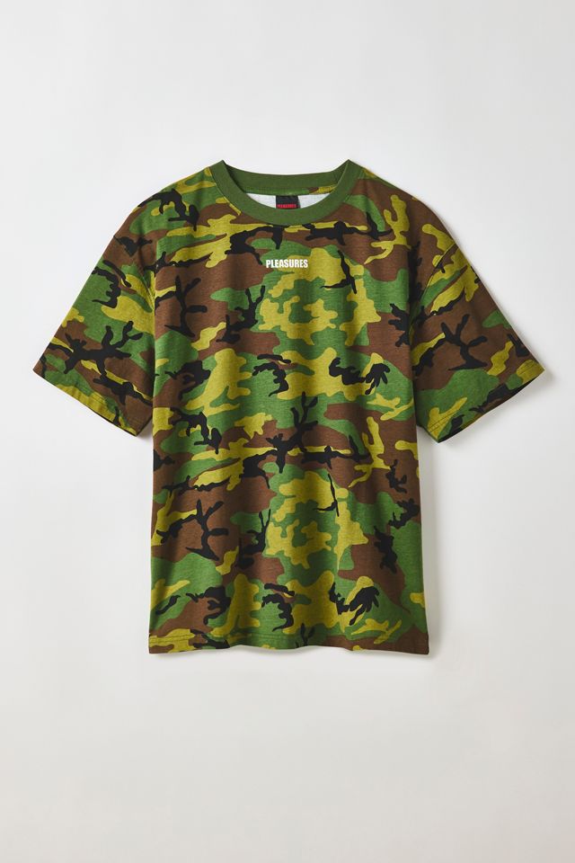 T-shirt camouflage graphique Wordmark PLEASURES #2