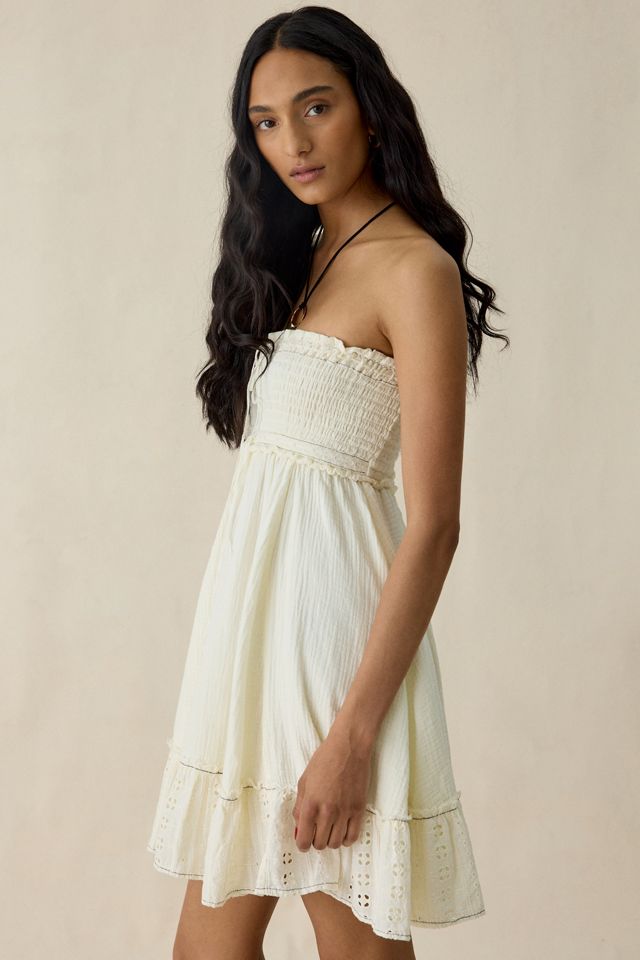 Kimchi Blue Washed Ashore Strapless Babydoll Mini Dress #3