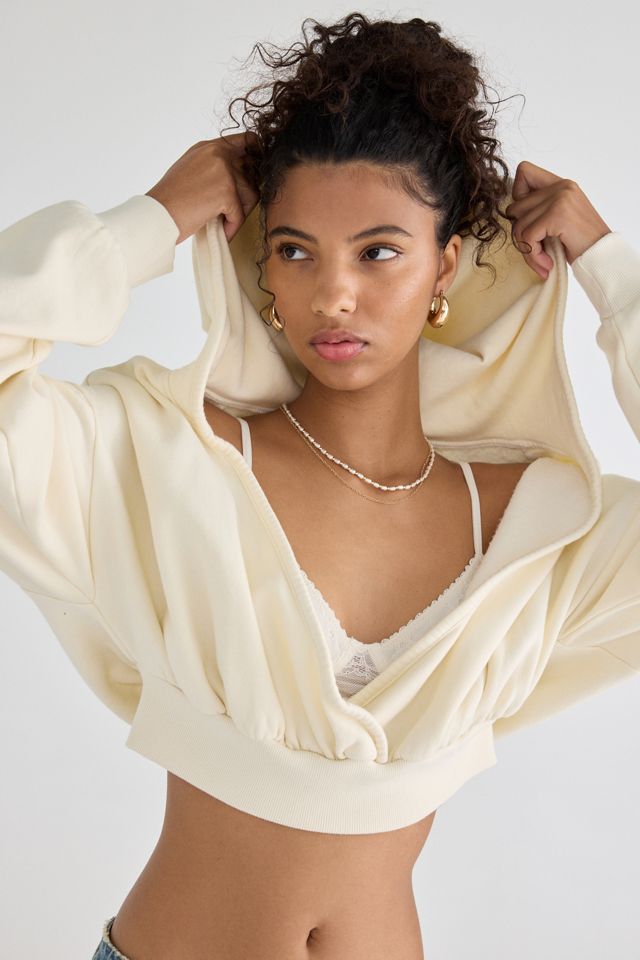 Out From Under Shore Up + Out Surplice Cropped Hoodie Sweatshirt #2