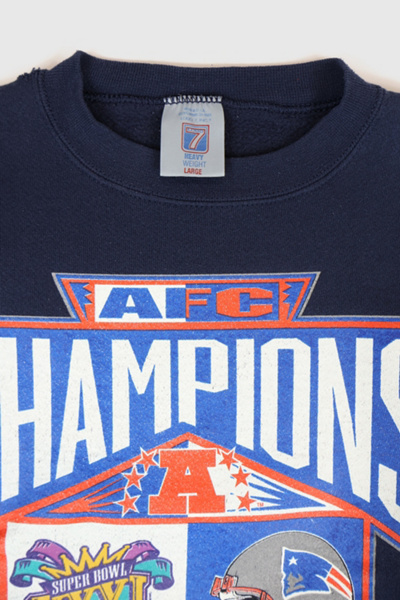 Vintage New England Patriots 1996 AFC Champions Crewneck