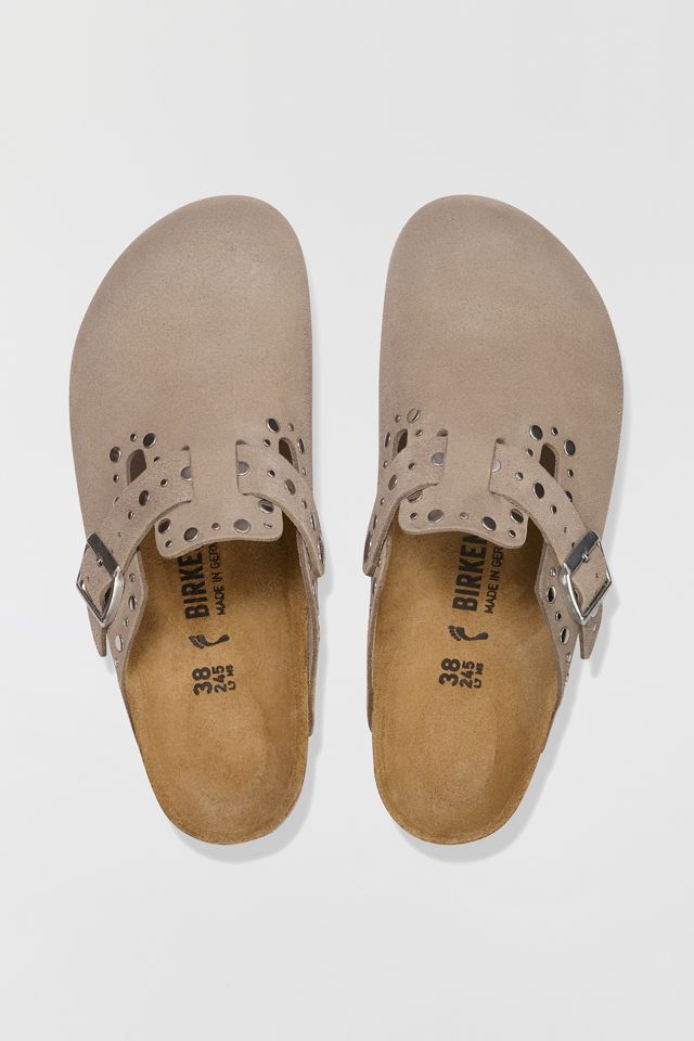 Birkenstock Boston Rivets Suede Clogs #1