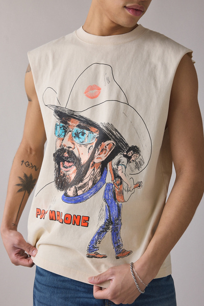 Giant Vintage Post Malone Graphic Heavyweight Cotton Muscle Tee