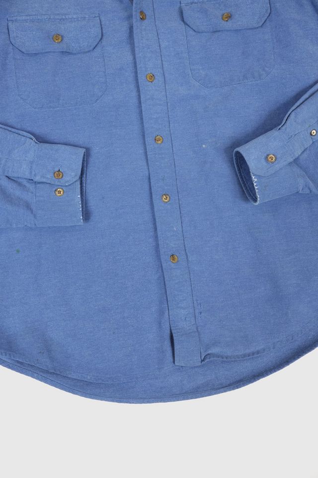 Vintage Land's End Frayed Button-Down Shirt #3