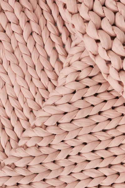 Bearaby Cotton Knitted 5-lb Weighted Travel Blanket