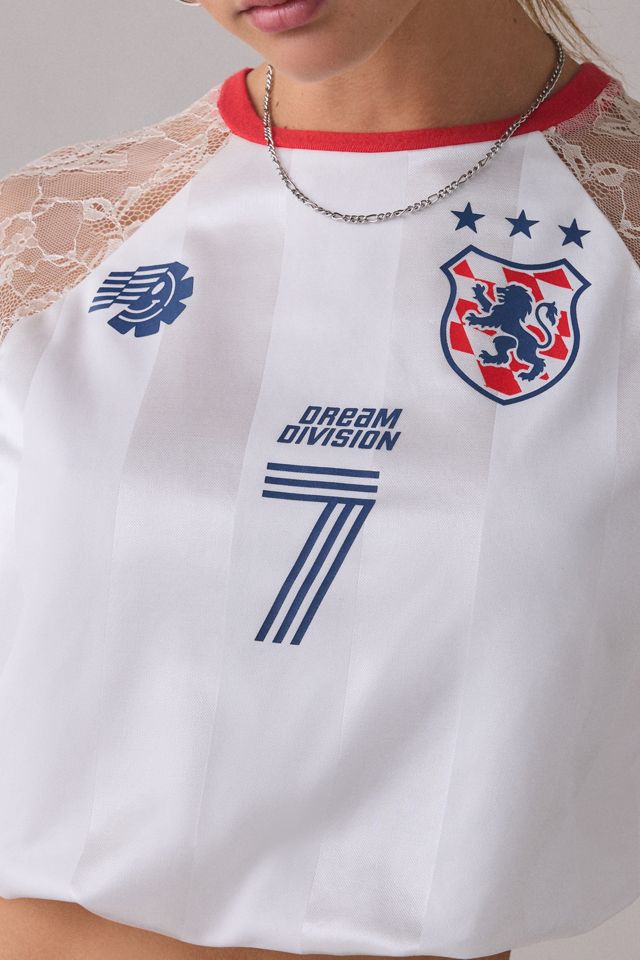 T-shirt court en jersey avec bordure en dentelle BDG Striker #2