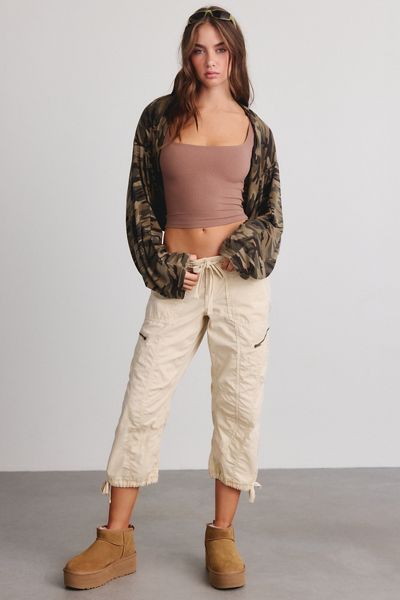 BDG Sidekick Crop Cotton Utility Pants