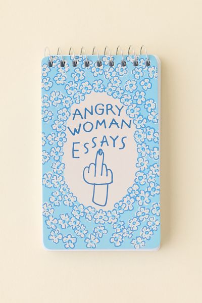 BlueQ Angry Woman Essays Spiral Pocket Notebook