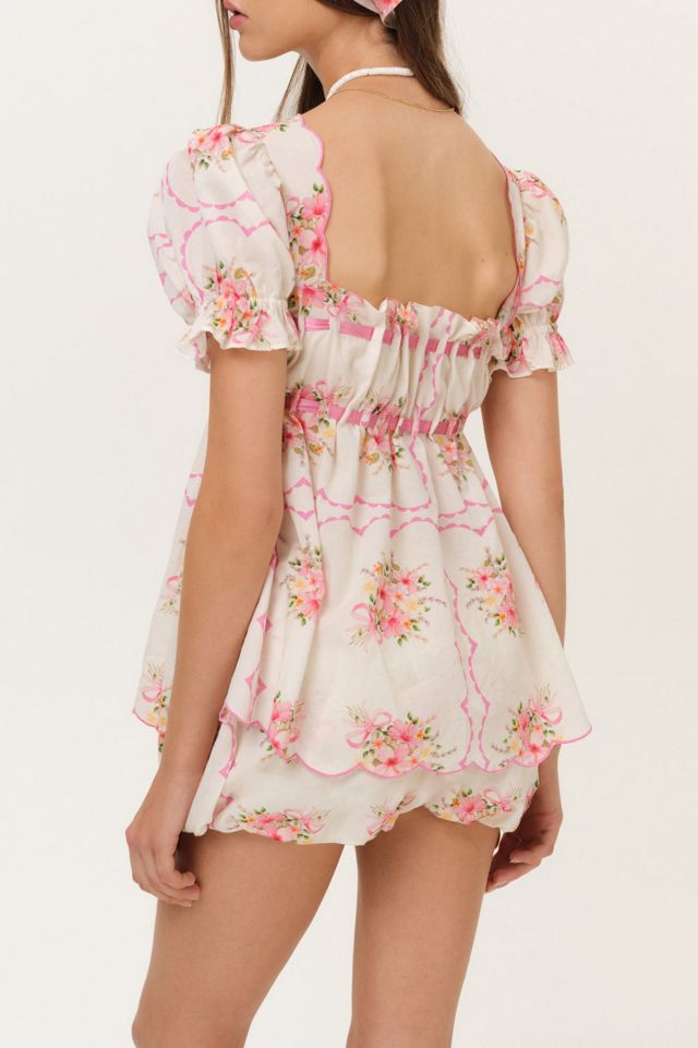 For Love & Lemons Scarlett Babydoll Shorts 2-Piece Set #2