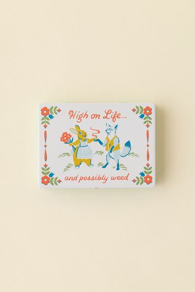 BlueQ High On Life Tin Pocket Stash Box