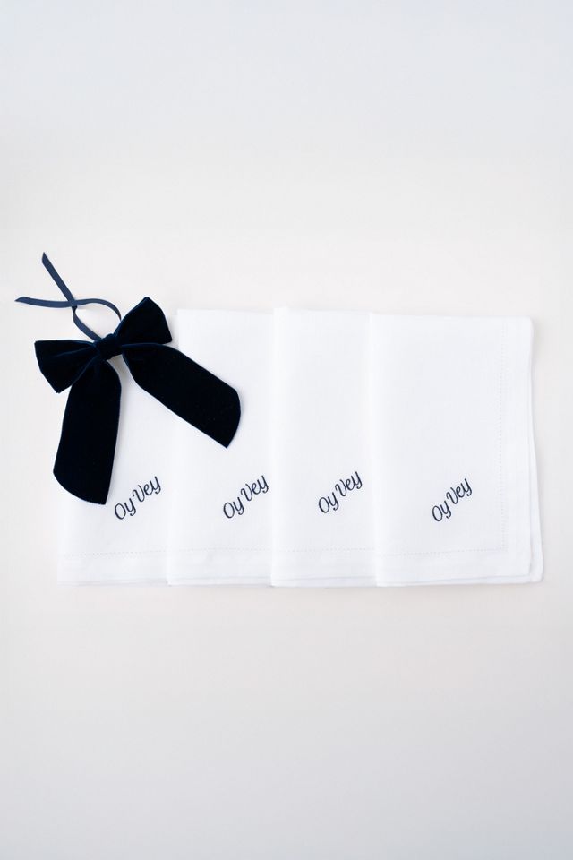 No Reservations Oy Vey Dinner Napkin Set #1