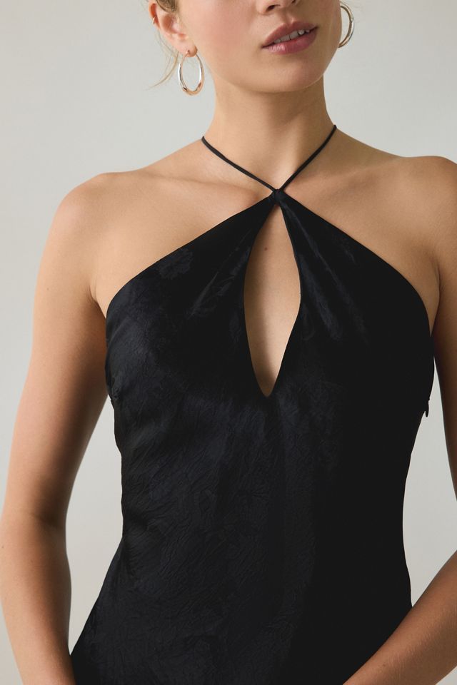 Mini-robe à col haut avec découpe en trou de serrure Adrift de For Love & Lemons #1