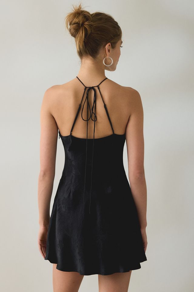 Mini-robe à col haut avec découpe en trou de serrure Adrift de For Love & Lemons #2