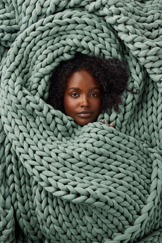 Bearaby Cotton Knitted Weighted Blanket #4
