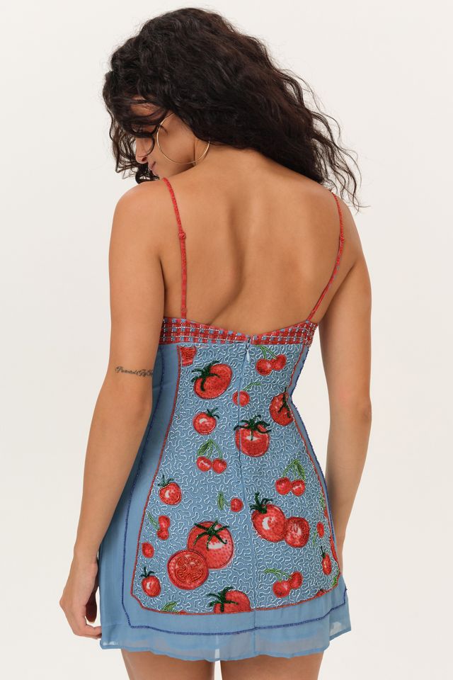 For Love & Lemons Lucetta Heirloom Beaded Mini Dress #2