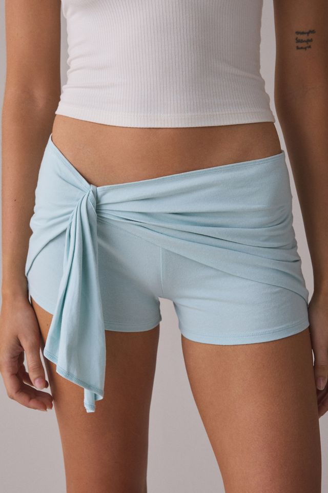 Out From Under Bec Asymmetric Wrap Micro Shorts #1