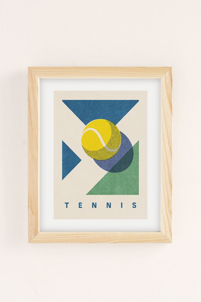 Daniel Coulmann BALLS Tennis Hard Court Art Print #1