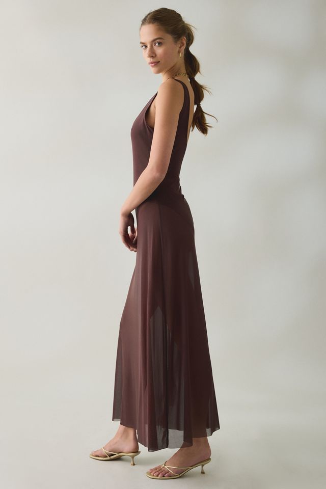 Steve Madden Sharlene Sheer Mesh Maxi Dress #1