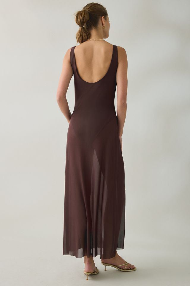 Steve Madden Sharlene Sheer Mesh Maxi Dress #3
