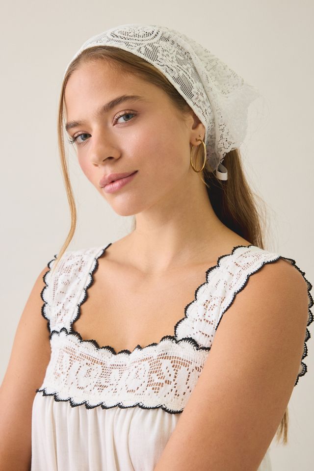 Elevator Disco Grace Lace Trim Babydoll Maxi Dress #1