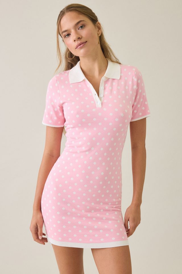Elevator Disco Minnie Polka Dot Polo Mini Dress #4