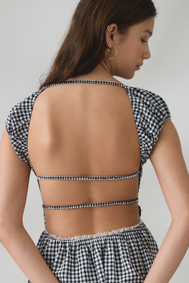 Elevator Disco Temptation Open-Back Milkmaid Midi Dress #4