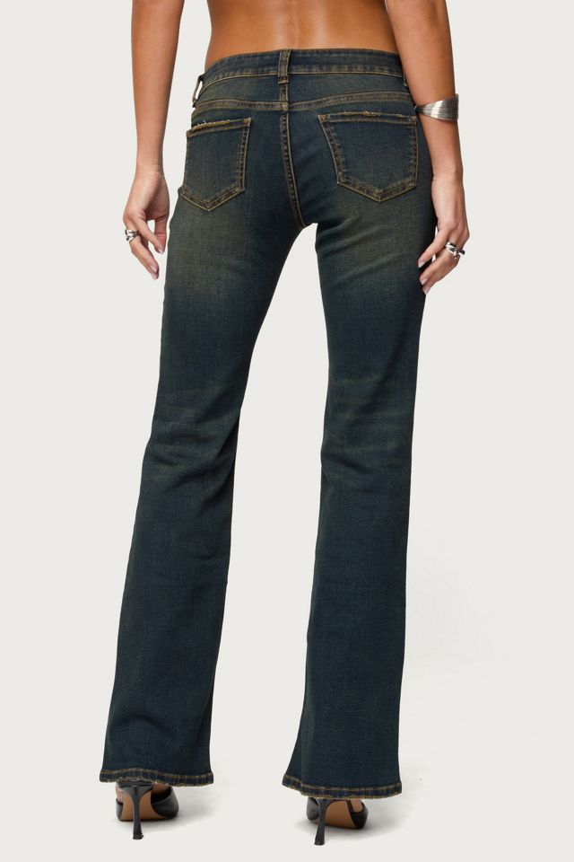 Edikted Tez Vintage Washed Low Rise Bootcut Jean #4