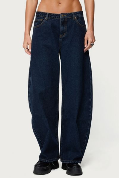 Edikted Jillian Low Rise Oversized Barrel Jean