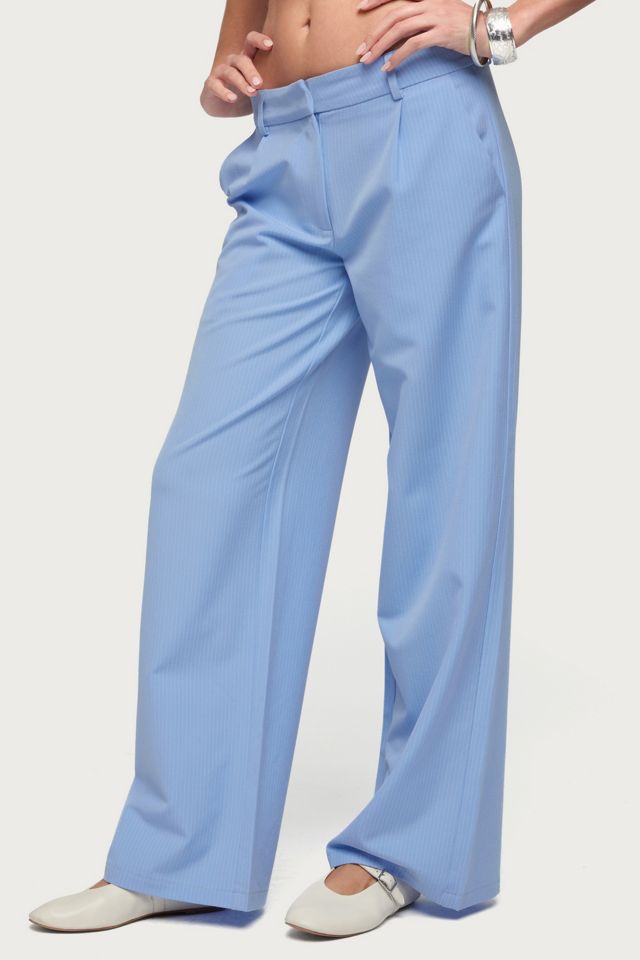 Edikted Pinstripe Tailored Straight Leg Pants #2