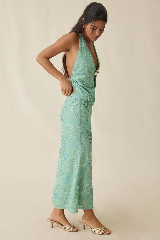 Elevator Disco Selina Beaded Midi Skirt #2