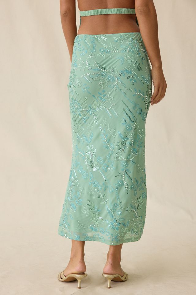 Elevator Disco Selina Beaded Midi Skirt #3
