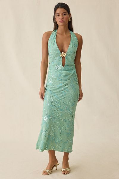 Elevator Disco Selina Beaded Midi Skirt