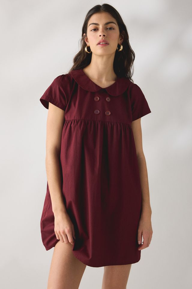 ruffle short dress Nicole Blue Ruffle Short Sleeve Mini Dress
