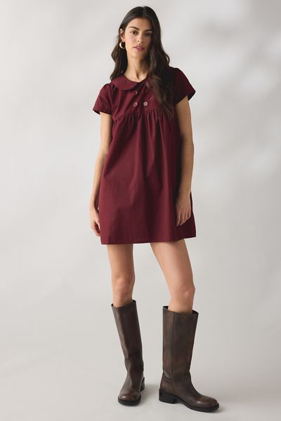 Collared + High Collar Dresses | Urban Outfitters