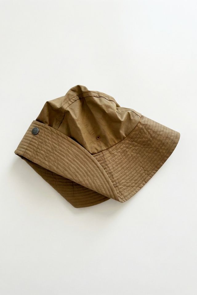 MHL Margaret Howell Gabardine Snap Bucket Hat | Urban Outfitters