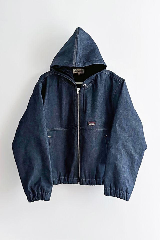 Stussy Insulated Raw Denim Work Jacket | Urban Outfitters