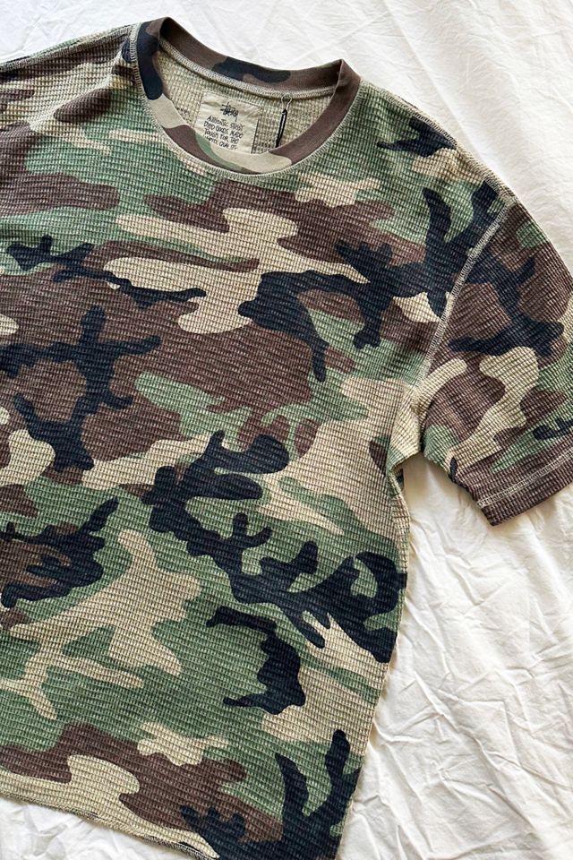 Stussy Pigment Dye Camo Short Sleeve Thermal | Urban Outfitters