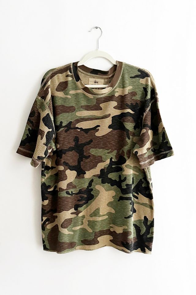 Stussy Pigment Dye Camo Short Sleeve Thermal | Urban Outfitters