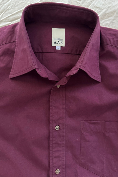 Vintage Yohji Yamamoto D'Urban A.A.R Burgundy Cotton Shirt