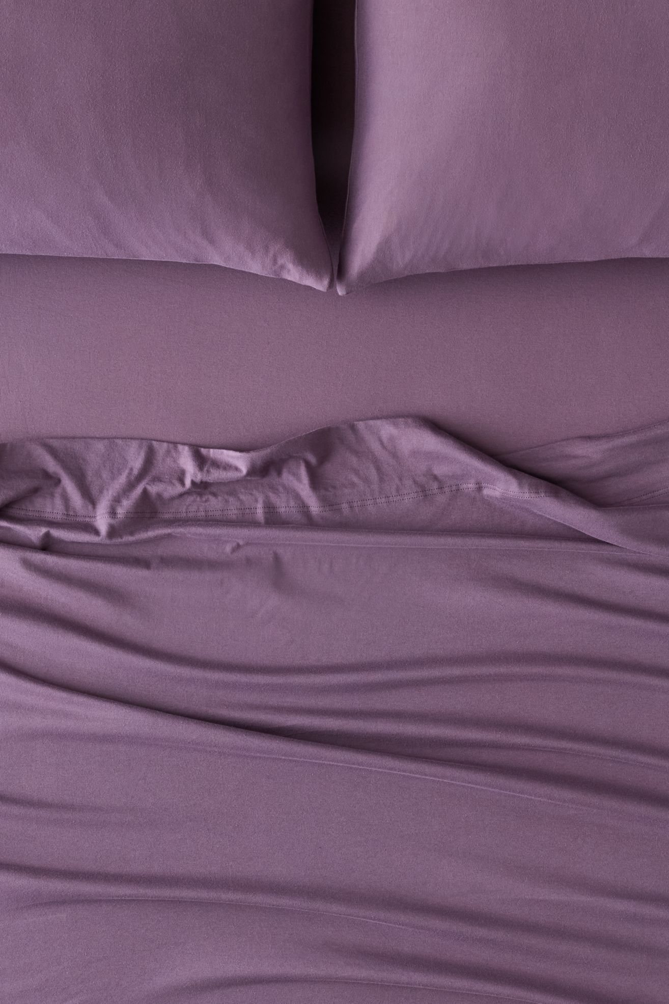Soft Tee Jersey Cotton Sheet Set - Purple, FULL