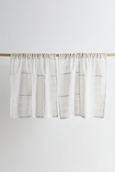 Urban Outfitters Chloe Gauze Patchwork Café Curtain - Thumbnail 3