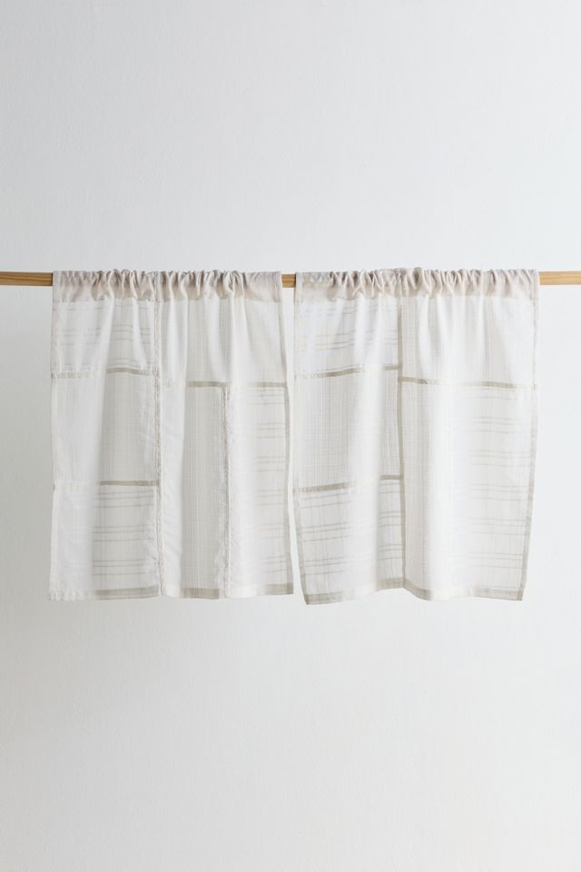 Chloe Gauze Patchwork Café Curtain Set #1