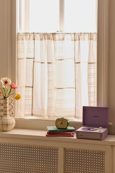 Printed Café Curtain - Set Of 2 | Urban Outfitters