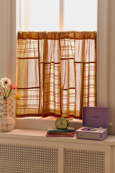 Chloe Gauze Patchwork Café Curtain Set