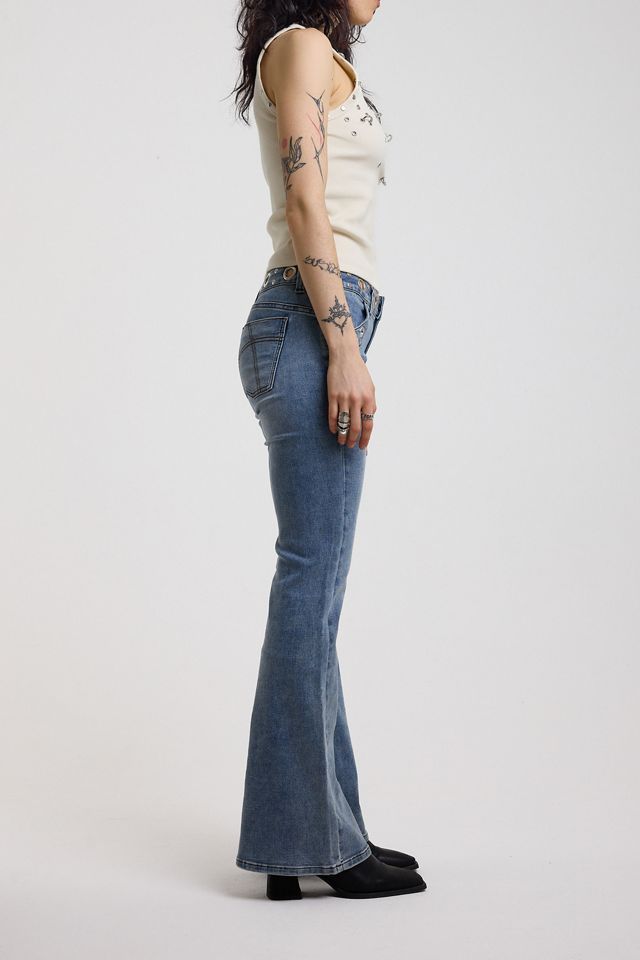 Jeans évasés à taille basse Grade à œillets The Ragged Priest #4