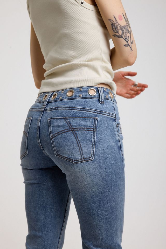 Jeans évasés à taille basse Grade à œillets The Ragged Priest #5